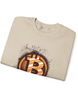Bitcoin Logo Crewneck Sweatshirt | Unisex Cryptocurrency Apparel, Gift for Crypto Lovers, Casual Streetwear, Cryptocurrency Sweatshirt