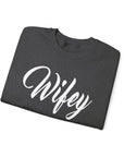 Wifey Sweatshirt, Cozy Crewneck for Newlyweds, Wedding Gift, Bride Appreciation, Casual Loungewear, Gift for Her