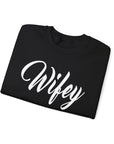 Wifey Sweatshirt, Cozy Crewneck for Newlyweds, Wedding Gift, Bride Appreciation, Casual Loungewear, Gift for Her