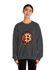 Bitcoin Logo Crewneck Sweatshirt | Unisex Cryptocurrency Apparel, Gift for Crypto Lovers, Casual Streetwear, Cryptocurrency Sweatshirt