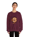Bitcoin Logo Crewneck Sweatshirt | Unisex Cryptocurrency Apparel, Gift for Crypto Lovers, Casual Streetwear, Cryptocurrency Sweatshirt