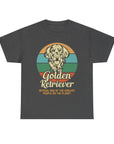 Golden Retriever Dog Lover Tee, Unisex Heavy Cotton T-Shirt, Gift for Dog Owners, Pet Lover Apparel, Cute Dog Graphic Shirt