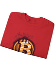 Bitcoin Logo Crewneck Sweatshirt | Unisex Cryptocurrency Apparel, Gift for Crypto Lovers, Casual Streetwear, Cryptocurrency Sweatshirt