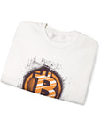 Bitcoin Logo Crewneck Sweatshirt | Unisex Cryptocurrency Apparel, Gift for Crypto Lovers, Casual Streetwear, Cryptocurrency Sweatshirt