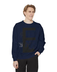 Nature-Inspired Unisex Sweatshirt with Bold Letter Design, Cozy Gift, Eco-Friendly Apparel, Perfect for Casual Wear, Letter E Sweatshirt