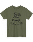 Pug Life Unisex Tee, Fun Pet Lover Shirt, Dog Mom Gift, Quirky Animal Graphic Tee, Casual Everyday Wear