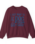 Cozy Dog Lover Sweatshirt - "I Just Want to Pet My Dog and Go to Sleep" - Perfect for Gift-Giving, Relaxation, Animal Lovers, Dog Owners