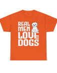 Real Men Love Dogs Tee, Unisex Pet Lover T-Shirt, Dog Dad Gift, Funny Animal Shirt, Casual Wear, Dog Lover Apparel