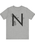 Nature-Inspired Initial Tee, Unisex T-Shirt for Nature Lovers, Personalized Gift, Graphic Tee for Casual Wear, Eco-Friendly Apparel