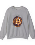 Bitcoin Logo Crewneck Sweatshirt | Unisex Cryptocurrency Apparel, Gift for Crypto Lovers, Casual Streetwear, Cryptocurrency Sweatshirt