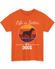 Retro Dog Lover Tee, Unisex Cotton T-Shirt, Gift for Dog Owners, Vintage Style Pet Apparel, Outdoor Adventure Shirt