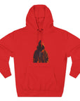 Cozy Three-Panel Fleece Hoodie for All Seasons, Unisex Graphic Sweatshirt, Casual Layering, Gifting for Friends & Family
