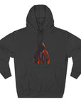 Cozy Three-Panel Fleece Hoodie for All Seasons, Unisex Graphic Sweatshirt, Casual Layering, Gifting for Friends & Family