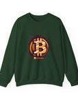 Bitcoin Logo Crewneck Sweatshirt | Unisex Cryptocurrency Apparel, Gift for Crypto Lovers, Casual Streetwear, Cryptocurrency Sweatshirt