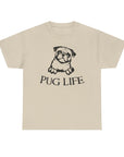Pug Life Unisex Tee, Fun Pet Lover Shirt, Dog Mom Gift, Quirky Animal Graphic Tee, Casual Everyday Wear