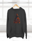 Cozy Three-Panel Fleece Hoodie for All Seasons, Unisex Graphic Sweatshirt, Casual Layering, Gifting for Friends & Family