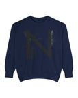 Personalized Nature-Inspired Sweatshirt with Letter N, Cozy Oversized Top for Outdoor Lovers, Gift for Friends, Casual Wear, Birthday Gift