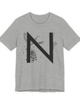 Nature-Inspired Initial Tee, Unisex T-Shirt for Nature Lovers, Personalized Gift, Graphic Tee for Casual Wear, Eco-Friendly Apparel