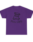 Pug Life Unisex Tee, Fun Pet Lover Shirt, Dog Mom Gift, Quirky Animal Graphic Tee, Casual Everyday Wear