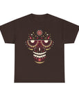 Sugar Skull Graphic Tee, Unisex T-Shirt for Day of the Dead, Halloween, Festive Casual Wear, Unique Gift Idea