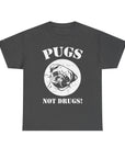 Pugs Not Drugs Unisex Heavy Cotton Tee | Funny Dog Lovers T-Shirt, Gift for Pet Owners, Casual Wear, Dog-Themed Apparel, Pug Enthusiast Top