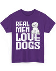 Real Men Love Dogs Tee, Unisex Pet Lover T-Shirt, Dog Dad Gift, Funny Animal Shirt, Casual Wear, Dog Lover Apparel