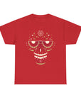 Sugar Skull Graphic Tee, Unisex T-Shirt for Day of the Dead, Halloween, Festive Casual Wear, Unique Gift Idea