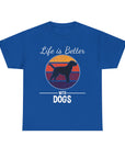 Retro Dog Lover Tee, Unisex Cotton T-Shirt, Gift for Dog Owners, Vintage Style Pet Apparel, Outdoor Adventure Shirt
