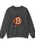 Bitcoin Logo Crewneck Sweatshirt | Unisex Cryptocurrency Apparel, Gift for Crypto Lovers, Casual Streetwear, Cryptocurrency Sweatshirt