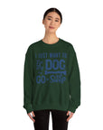 Cozy Dog Lover Sweatshirt - "I Just Want to Pet My Dog and Go to Sleep" - Perfect for Gift-Giving, Relaxation, Animal Lovers, Dog Owners