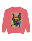 Vibrant Dog Art Sweatshirt, Animal Lover Gift, Cozy Casual Wear, Unisex Fashion, Colorful Pet Sweatshirt, Perfect for Dog Owners