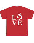 Stylish Dog Lover Tee | Unisex Cotton Shirt with 'LOVE' Design, Pet Gift, Birthday Gift, Casual Wear, Dog Mom, Animal Lover