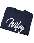 Wifey Sweatshirt, Cozy Crewneck for Newlyweds, Wedding Gift, Bride Appreciation, Casual Loungewear, Gift for Her