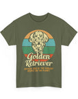 Golden Retriever Dog Lover Tee, Unisex Heavy Cotton T-Shirt, Gift for Dog Owners, Pet Lover Apparel, Cute Dog Graphic Shirt