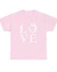 Stylish Dog Lover Tee | Unisex Cotton Shirt with 'LOVE' Design, Pet Gift, Birthday Gift, Casual Wear, Dog Mom, Animal Lover