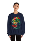 Vibrant Unisex Crewneck Sweatshirt with Unique Artwork, Cozy Gift for Art Lovers, Statement Apparel, Ideal for Casual Wear, Unisex Sweater