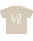 Stylish Dog Lover Tee | Unisex Cotton Shirt with 'LOVE' Design, Pet Gift, Birthday Gift, Casual Wear, Dog Mom, Animal Lover