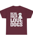 Real Men Love Dogs Tee, Unisex Pet Lover T-Shirt, Dog Dad Gift, Funny Animal Shirt, Casual Wear, Dog Lover Apparel