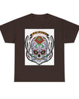 Skull Art Unisex Heavy Cotton Tee | Graphic Tee, Gift for Him/Her, Casual Wear, Festival Shirt, Halloween Costume