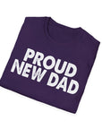 Black PROUD NEW DAD T-Shirt