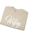 Wifey Sweatshirt, Cozy Crewneck for Newlyweds, Wedding Gift, Bride Appreciation, Casual Loungewear, Gift for Her