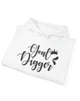 Goal Digger Motivational Hoodie | Unisex Heavy Blend Sweatshirt | Gift for Entrepreneurs, Students, Inspiration, Self-Love, Goals