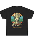 Golden Retriever Dog Lover Tee, Unisex Heavy Cotton T-Shirt, Gift for Dog Owners, Pet Lover Apparel, Cute Dog Graphic Shirt