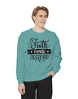 Faith, Family, Freedom Sweatshirt - Unisex Cozy Pullover for Family Gatherings, Gifts, Family Events, Faith Celebrations