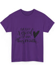Funny Quote Tee with Heart, Unisex Heavy Cotton Shirt, Casual Wear, Gift for Friends, Birthday, Humor, Everyday Apparel