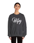 Wifey Sweatshirt, Cozy Crewneck for Newlyweds, Wedding Gift, Bride Appreciation, Casual Loungewear, Gift for Her