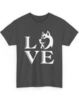 Stylish Dog Lover Tee | Unisex Cotton Shirt with 'LOVE' Design, Pet Gift, Birthday Gift, Casual Wear, Dog Mom, Animal Lover