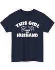 This Girl Loves Her Husband T-Shirt, Valentine's Day Gift, Couple's Tee, Anniversary Gift, Love T-Shirt, Casual Clothing