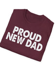 Black PROUD NEW DAD T-Shirt