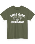 This Girl Loves Her Husband T-Shirt, Valentine's Day Gift, Couple's Tee, Anniversary Gift, Love T-Shirt, Casual Clothing